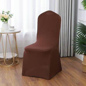 โรงงานผลิตปลอกหุ้มเก้าอี้โพลีเอสเตอร์แบบหนา ยืดหยุ่น ครอบคลุมทั้งตัว เหมาะสำหรับโรงแรม งานเลี้ยง หลายแบบ หลายสี ขายส่งสำหรับงานแต่งงาน - Product Image 4