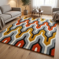 Tapis en laine tufté à la main de haute qualité, tapis de salon, tapis de chambre à coucher