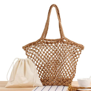 Sacs <span class=keywords><strong>de</strong></span> plage au crochet en macramé <span class=keywords><strong>de</strong></span> haute qualité en 100% coton sac à main <span class=keywords><strong>filet</strong></span> <span class=keywords><strong>de</strong></span> pêche <span class=keywords><strong>de</strong></span> plage <span class=keywords><strong>de</strong></span> voyage - Product Image 2