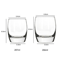 Gobelet en verre transparent Luminarc Vigne avec logo personnalisé, anti-fuite, isolé, compatible micro-ondes et lave-vaisselle, résistant à la chaleur, pour jus et boissons