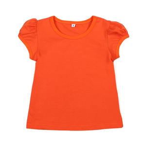 100%cotton <b>White</b> <b>Plain</b> Color Short Sleeve Ruffle <b>Shirt</b> Summer Tshirts Blank <b>t</b> <b>Shirts</b> <b>Kids</b> Girls Tops - Product Image 3