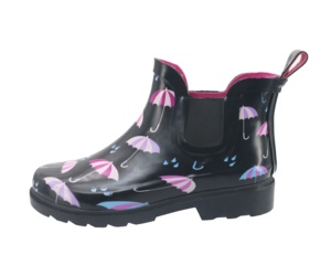 Sabots de jardin en caoutchouc imperméables pour femmes YL3575, mules en caoutchouc d'extérieur, bottes en caoutchouc à enfiler - Product Image 5