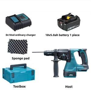 مثقاب كهربائي لاسلكي بدون فرشاة بقوة 800 واط و4800 دورة في الدقيقة، أداة حفر ونحت دوارة تعمل ببطارية MAK18V - Product Image 3