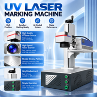 Machine de marquage laser UV 3W 5W tout-en-un, marqueur laser de bureau pour plastique, verre, métal avec refroidissement par air
