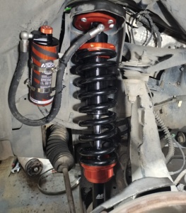 Nouvel ensemble d'amortisseurs à compression électronique et rebond réglable pour Land Rover Discovery 4, amortisseurs à gaz, Agshocks, noir et orange - Product Image 1