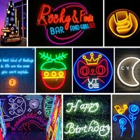 Vente en gros enseigne lumineuse flexible murale avec faux logo néon lampe enseigne lumineuse LED flexible personnalisée pour la fête