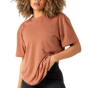 T-shirt femme col rond oversize 200 g/m² en coton biologique respirant et confortable, personnalisable, anti-plis, été 2026 – Qualité supérieure - Product Image 4