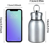 맞춤형 300ml 스테인리스 미니 진공 단열 보온병 (뜨겁고 차가운 음료용) 여행용 커피컵
