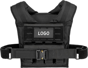 CZ Black Weight Vest Plate Wholesale High Quality Custom Adjustable Fitness Weighted for Men Training 10kg 12 16 20 30 - Product Image 2