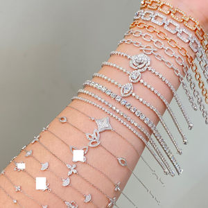 Collier de baseball en strass diamant 18k au750 collier 316 l collier de bijoux en acier inoxydable à graver - Product Image 1