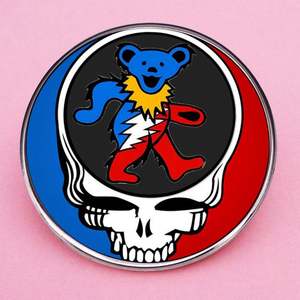 Fabricante de broches de metal personalizados al por mayor broche de Grateful Dead PIN de <span class=keywords><strong>Balada</strong></span> de rock insignia de aleación de metal - Product Image 4