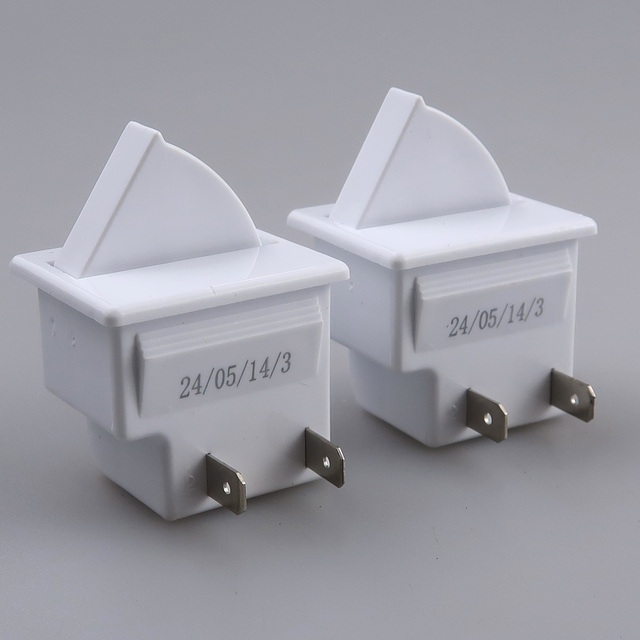 2 Pin Normally Open Door Switch Sensor Fan Shape Cabinet Refrigerator Tilt Protection Switch