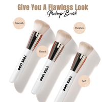 Kit de Pinceaux Maquillage Professionnels Portables pour Joues, Fond de Teint et Poudre Libre – Outil Cosmétique