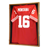 Cadre en tissu et verre moderne personnalisé avec motif floral pour l'affichage de maillots de sport, couleur/taille/logo personnalisable, montage mural