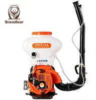 BraveBear Alat Penyemprot Punggung Bertenaga Bensin 2-tak BHMD3WF-3A Tekanan Tinggi 20L/26L Semprotan Dapat Diatur Jangkauan 17-26m Mesin 41.5cc