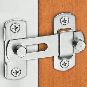 Pestillo de puerta de acero inoxidable, perno minimalista moderno, tipo A, fácil instalación para puerta de jaula de mascotas - Product Image 1