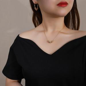 Joyería para Niñas a Bajo Precio con Baño de Oro Real de Pakistán y Nigeria, Conjunto de Joyería Africana, Aretes Huggie, Collar de Cadena - Product Image 2