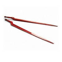Rastrello denti e fieno balla spear tine loader in legno con manicotto