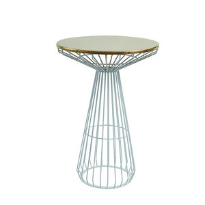 北欧白色花园小酒馆凳子餐具家具户外露台酒吧金属高桌椅和2座椅子 - Product Image 3