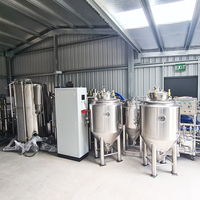Cuve de Fermentation de Bière en Acier Inoxydable 304/316L 1500L 2000L 3000L 5000L, Récipient Sous Pression à Contrôle Semi-Automatique, Finition Poli Miroir