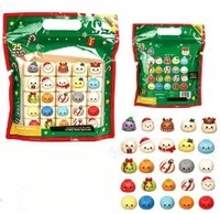25 Pièces Boîte Mystère Surprise Mini Jouet Squishy Macaron Simulé en TPR, Jouet Anti-Stress à Presser pour Adultes et Bureau