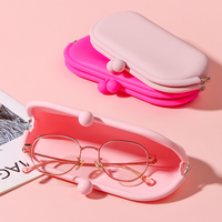 Nouveauté : Étui à lunettes en silicone écologique de haute qualité, protection anti-rayures, sac de rangement pour lunettes de soleil