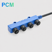 Câble M12 Micro-Change 5 broches 4 ports MPIS Box 1 mâle vers 4 femelles pour NMEA2000 N2K CAN Bus CANopen DeviceNet Capteur Actionneur