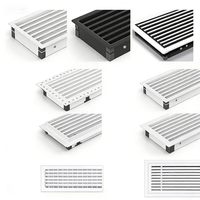 Grille de ventilation en plastique pour climatiseur central, diffuseur d'air, système CVC, grille de ventilation à double lame