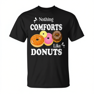 Nada como una camiseta con diseño de donuts coloridos para amantes de la comida. - Product Image 2