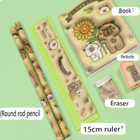 Regalo para el Día del Niño Set de Papelería Escolar al Por Mayor Cuaderno Creativo Set de Regalo para Niños Accesorios Escolares