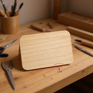 Tavola di Legno Ilan 24x30x0,5 Cm Rettangolare per Progetti Artigianali - Product Image 2