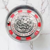 Haute qualité D20 perles roulantes Roulette dés en métal polyédriques forme carrée pour donjons et dragons jeux de rôle