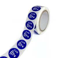 Diseño personalizado de fábrica QR URL enlace codificación RFID NFC pegatina 213 etiqueta
