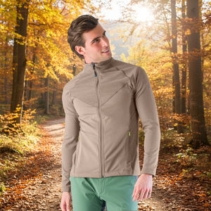 FUSINE felpa con cappuccio da uomo con colletto stampato in poliestere per la stagione autunnale - Product Image 3
