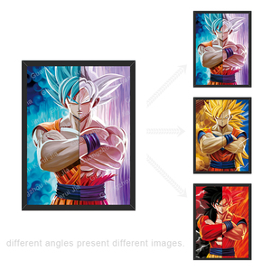 Póster de Anime 3D Personalizado al por Mayor, Imagen Lenticular 3D de Manga Japonesa, Dragon Ball Z, Saint Seiya, Goku, Wukong, Super Three, Vegeta - Product Image 2