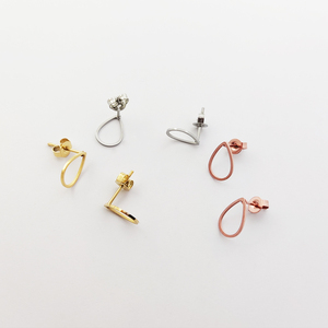 <span class=keywords><strong>Pendientes</strong></span> de lágrima 316L, <span class=keywords><strong>pendientes</strong></span> de línea hueca mínima, <span class=keywords><strong>Mini</strong></span> <span class=keywords><strong>pendientes</strong></span> colgantes geométricos, joyería de tendencia simplista - Product Image 1
