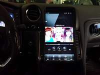 Pemutar DVD mobil 13 IPS 9.7 inci 13.6 "Android pemutar Video Radio untuk Nissan GTR 2009-2015 Monitor Audio Multimedia dengan Carlpay 4G