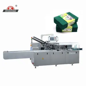 Automatic Fibre Abrasive Scouring Pad Carton Sleeve Packing Machine Sponge Box Wrapping Packing Machine