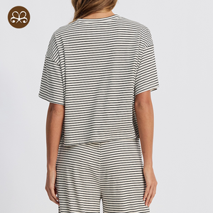 Abbigliamento <span class=keywords><strong>premaman</strong></span> con Logo personalizzato t-shirt allentate t-shirt Oversize che allatta maniche corte - Product Image 5