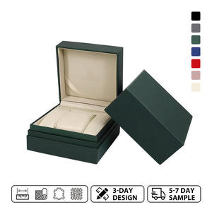 Leather Square High-quality <b>Watch</b> Box Accessories Packaging Box Jewelry Storage Boxes Black Leather Gift <b>watch</b> <b>cases</b> - Product Image 2