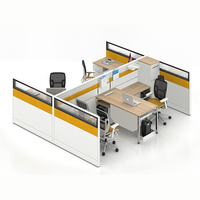 Poste de travail commercial moderne en panneaux métalliques 2026 pour bureau, cloisons de séparation pour personnel, écrans de protection, matériaux écologiques