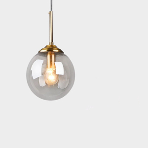 Lampada a Sospensione da Comodino, Lampadario a Sfera in Vetro per Sala da Pranzo, Bancone Bar, Decorazione, Caffetteria - Product Image 4