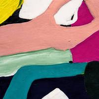 Peinture à l'huile abstraite géométrique à blocs de couleur peinte à la main, texture épaisse, palette de couteaux, toile pour la décoration de la maison, de l'hôtel, de la galerie