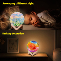 REACH conforme STEM jouets bricolage peinture votre propre 3d lune veilleuse dessin jouet ensemble pour filles garçon cadeau d'anniversaire