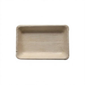 Bandeja Rectangular Profunda Desechable Ecológica de Hoja de Palma de 25 x 15 cm - Product Image 1