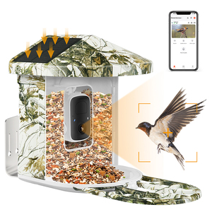 Mangeoire à oiseaux intelligente à reconnaissance AI avec caméra solaire caméra mangeoire à oiseaux sans fil - Product Image 1