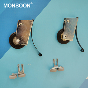 <span class=keywords><strong>Roulettes</strong></span> de porte coulissante en aluminium, accessoire usine <span class=keywords><strong>pour</strong></span> porte coulissante de garde-robe, système de <span class=keywords><strong>Rail</strong></span> de porte - Product Image 4