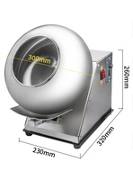 Petite machine de revêtement de chocolat multifonctionnelle d'acier inoxydable Petite machine de revêtement de hamburger d'arachide