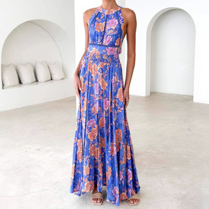 Hawaiian Halter Dresses - Maxi Summer Beach Style