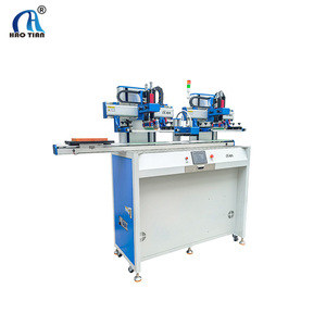 Máquina de Serigrafía UV de Doble Cabezal Hao Tian 300x400mm, Equipo de Impresión de Etiquetas de Plástico Plano Semiautomático - Product Image 1